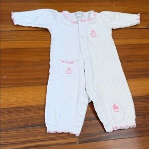 Kissy Kissy White and Pink Kids Pajamas